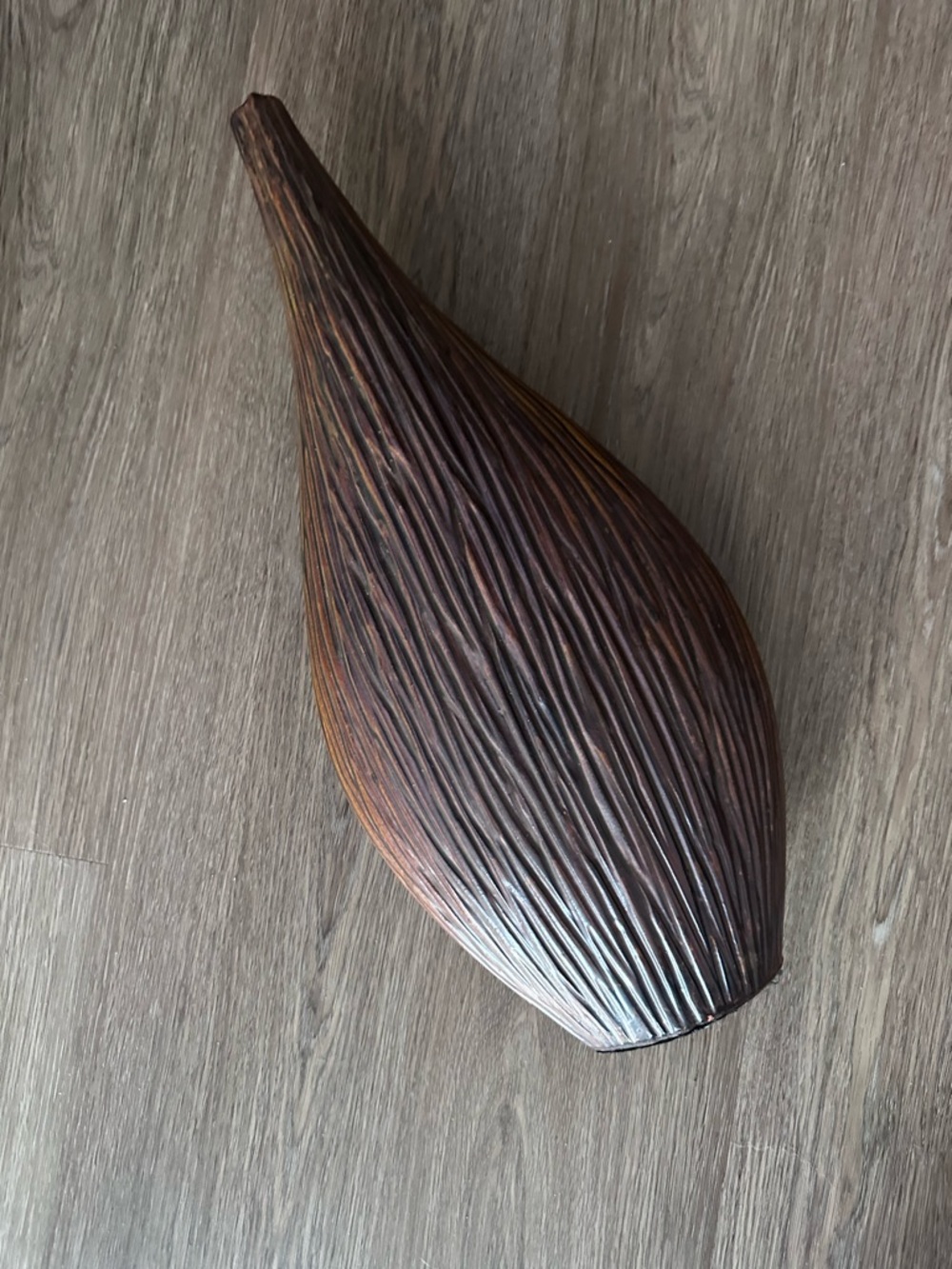 Textured Brown Decorative Vase